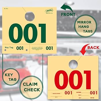 tag Amazon.com: 1000 Automotive Service Dispatch Numbers Mirror